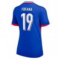 Camisa de Futebol França Youssouf Fofana #19 Equipamento Principal Mulheres Europeu 2024 Manga Curta